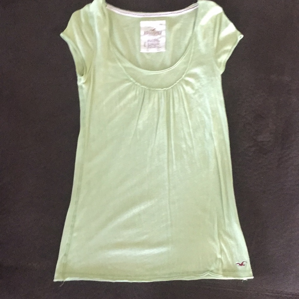 Green Hollister shirt.